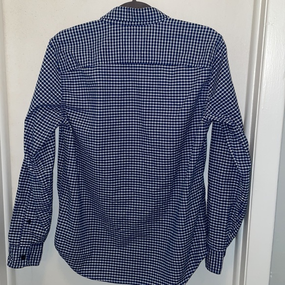 Mens HOLLISTER CALIFORNIA EPIC FLEX STRETCH, long sleeve shirt SZ S blue check - Picture 4 of 4